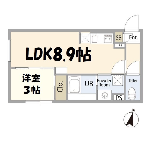 リーデンス名古屋駅西 間取り図