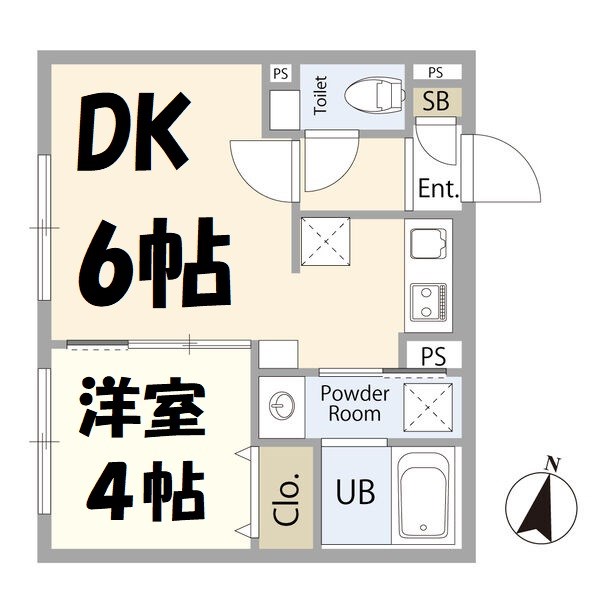 リーデンス名古屋駅西 間取り図