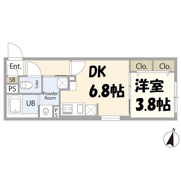 リーデンス名古屋駅西 間取り図