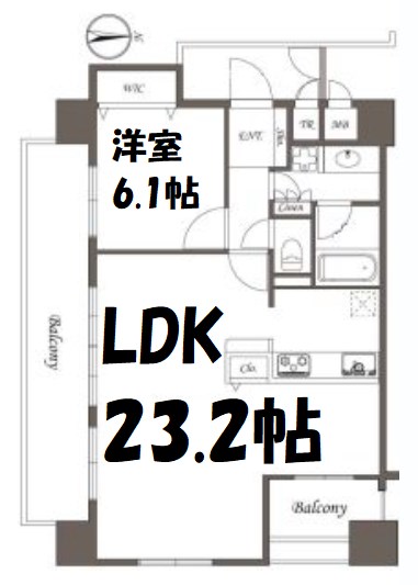 プレサンス栄メディパーク 間取り図