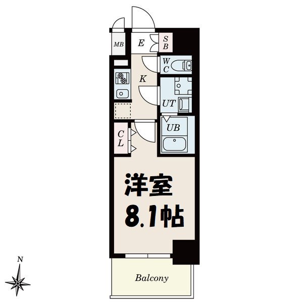 S-RESIDENCE堀田NorthⅡ 間取り図