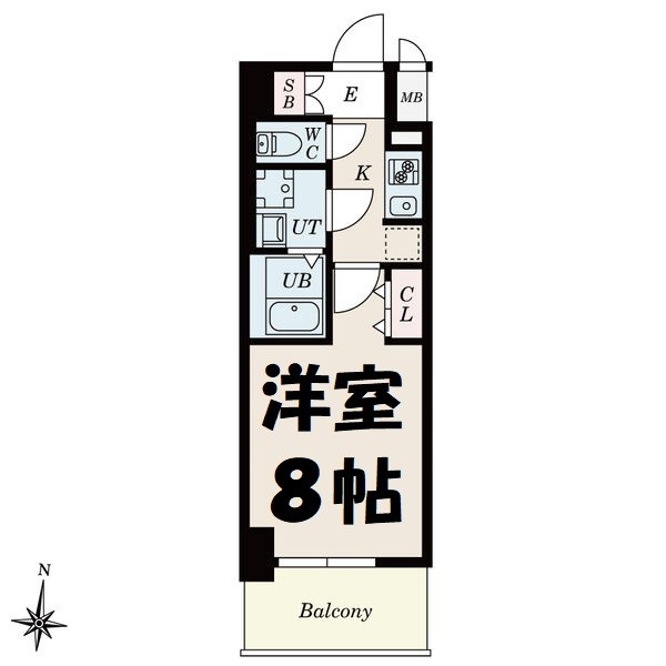 S-RESIDENCE堀田NorthⅡ 間取り図