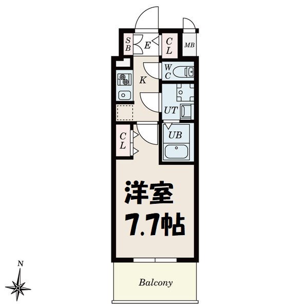 S-RESIDENCE堀田NorthⅡ 間取り図