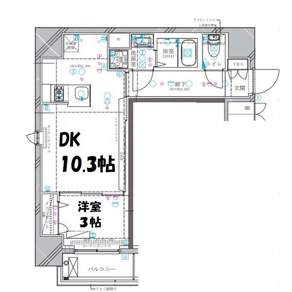 ディアレイシャス東別院Ⅱ 間取り図