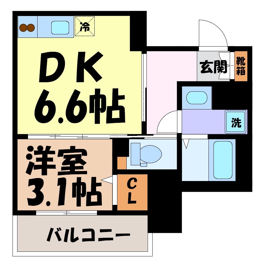 ディアレイシャス東別院Ⅱ 間取り図