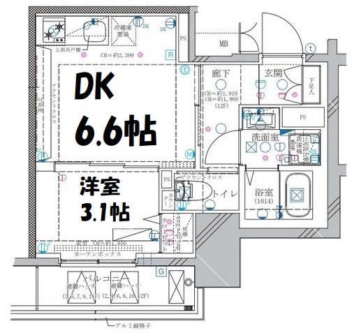 ディアレイシャス東別院Ⅱ 間取り図