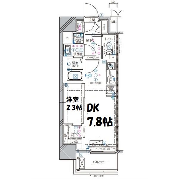 ディアレイシャス東別院Ⅱ 間取り図