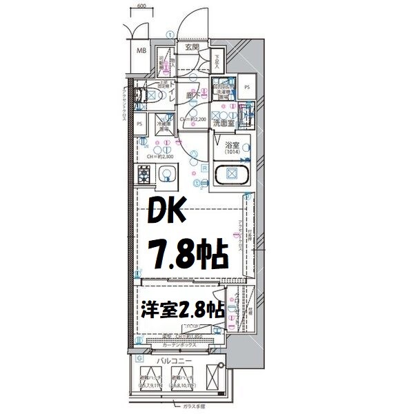 ディアレイシャス東別院Ⅱ 間取り図