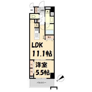グランルクレ新栄イースト 間取り図