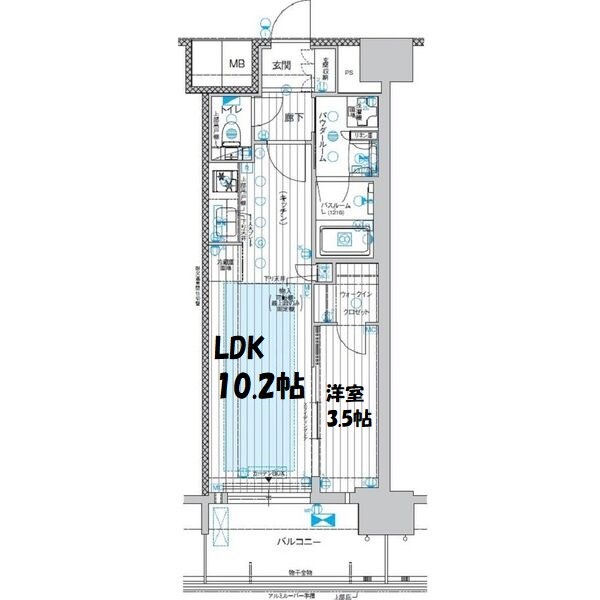 プレサンスジェネ上前津 間取り図