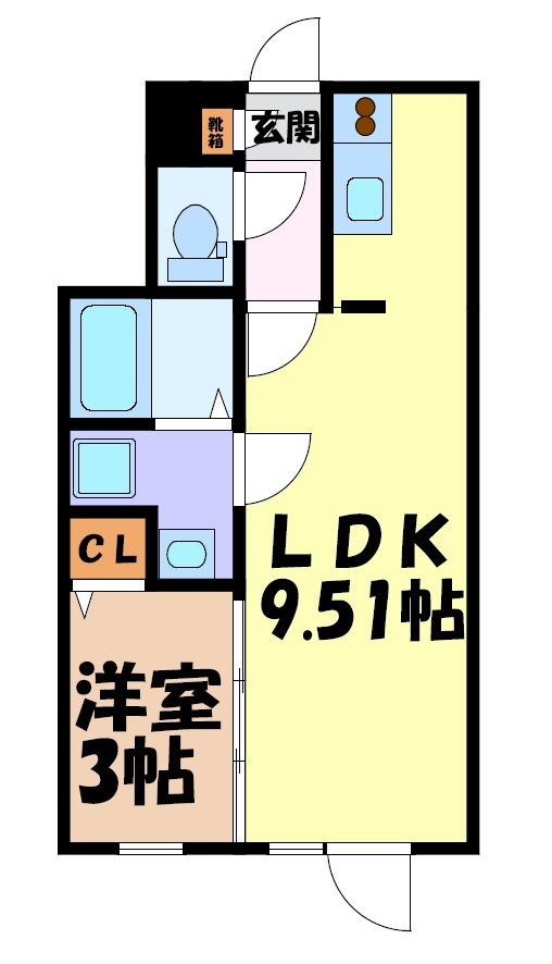 quador御器所NOIR 間取り図