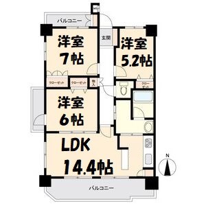 ステラートシティ桜山 間取り図