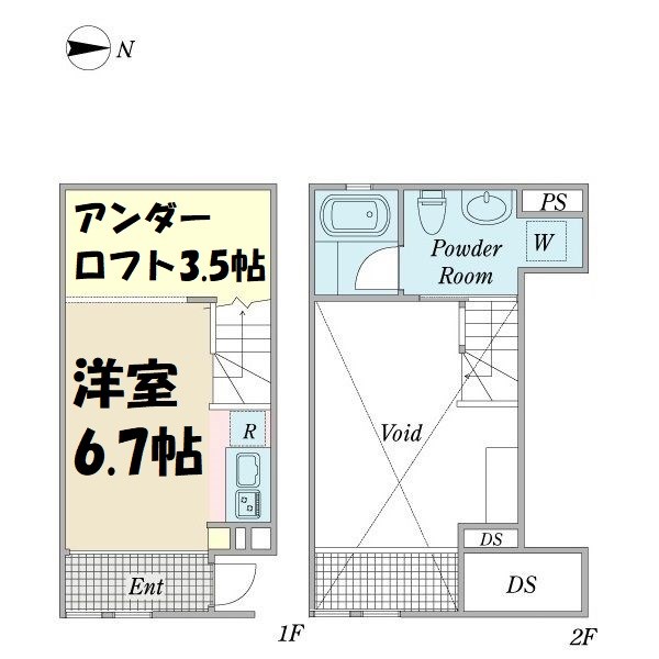 コモンツリー名駅西 間取り図