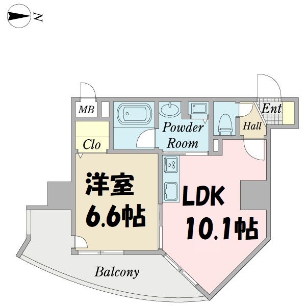 プロシード金山2 間取り図