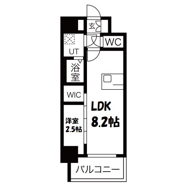 メイクスWアート金山ウェスト 間取り図