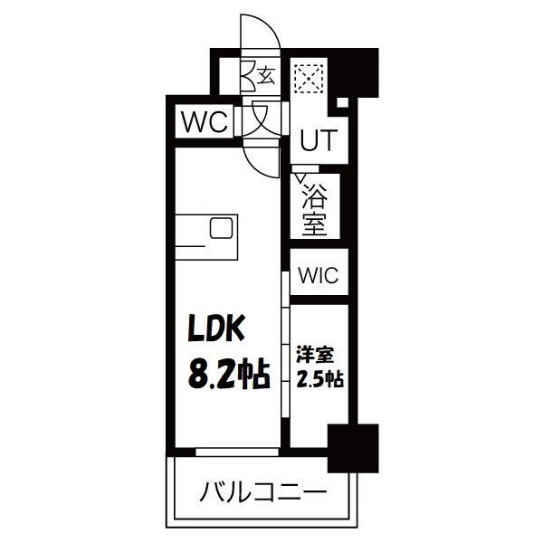 メイクスWアート金山ウェスト 間取り図