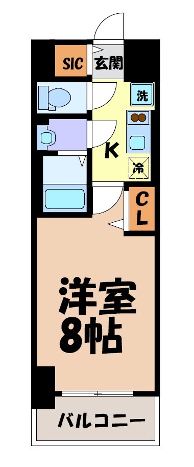 L&amp;amp;Cレジデンス鶴舞公園 間取り図