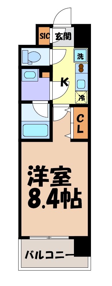 フローラル東別院 間取り図