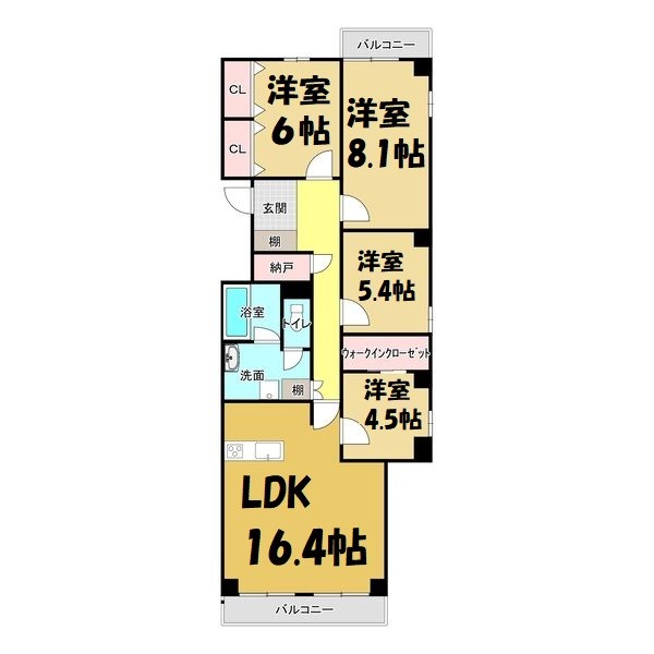 石川橋ガーデンプラザ 間取り図