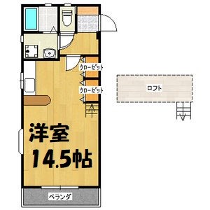 サニーフラット瑞穂 間取り図