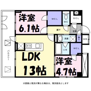 ＫＤＸ千早レジデンス 間取り図