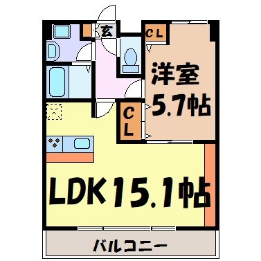 パセオ吹上 間取り図