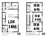 フォレストメゾン西崎B棟 間取り図
