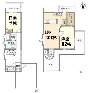 メゾネットミユキ 間取り図