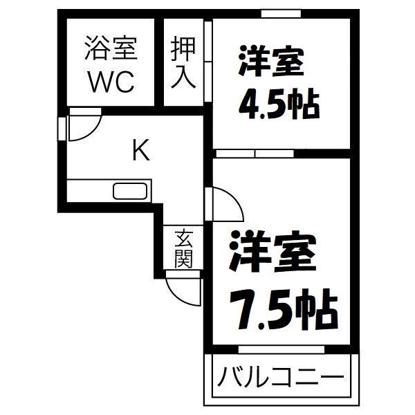 覚王山第一ビル 間取り図