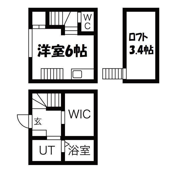 カーサさくらⅠ 間取り図