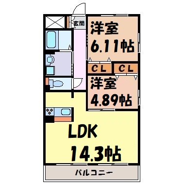 ＧＲＡＮＤＵＫＥ松原 間取り