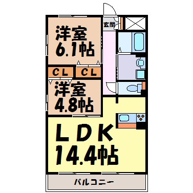 ＧＲＡＮＤＵＫＥ松原 間取り図