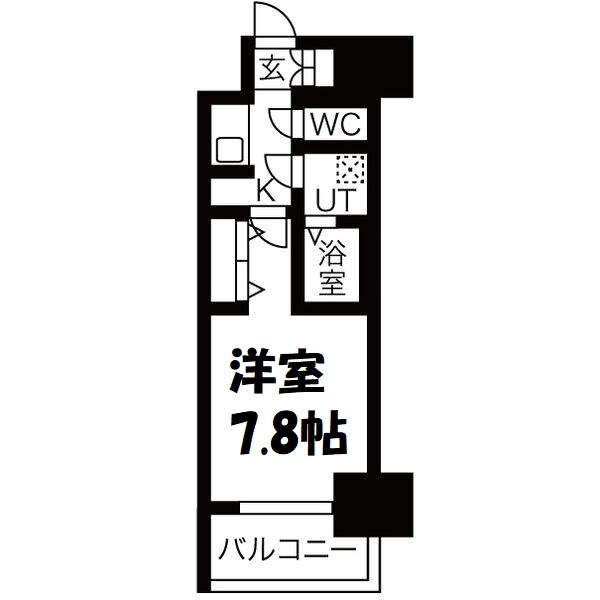 メイクス名駅太閤 間取り図