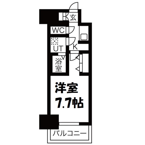 メイクス名駅太閤 間取り図