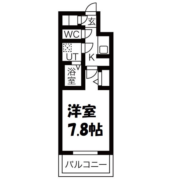 メイクス名駅太閤 間取り図