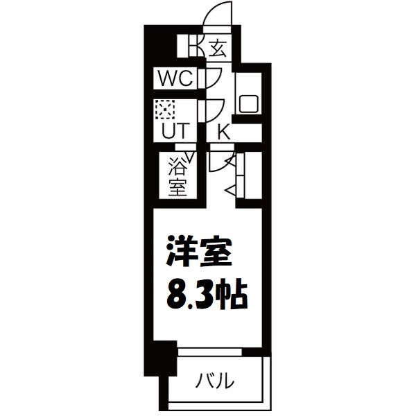 メイクス名駅太閤 間取り図