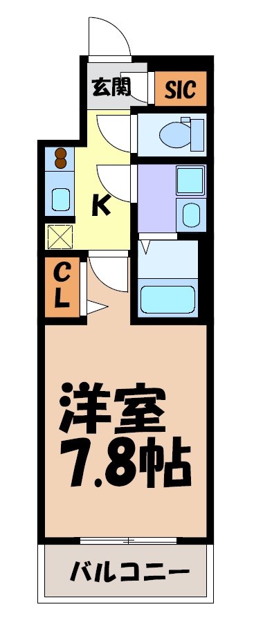 メイクス名駅太閤 間取り図