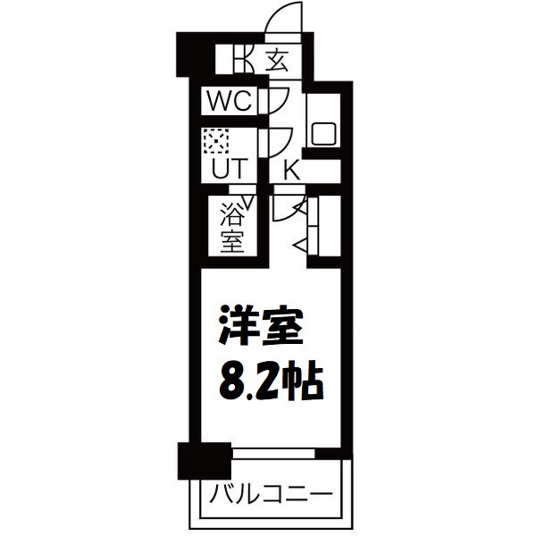 メイクス名駅太閤 間取り図