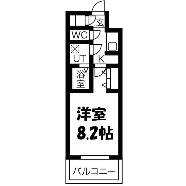 メイクス名駅太閤 間取り図