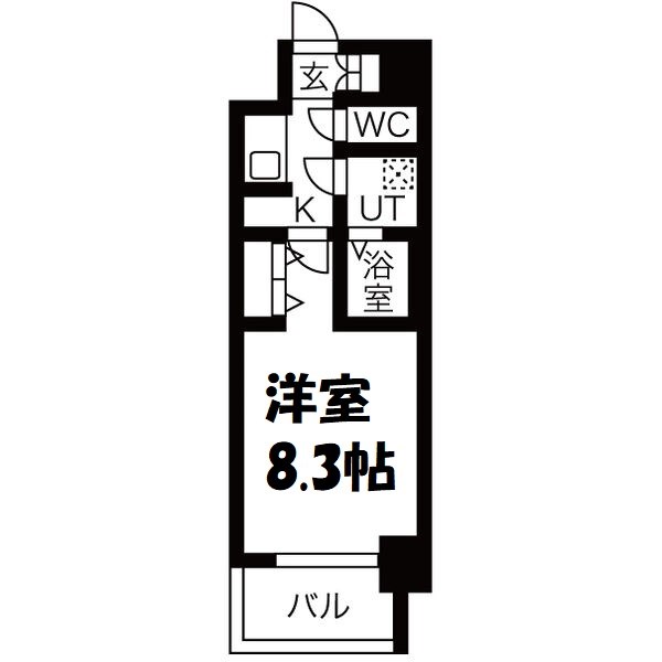 メイクス名駅太閤 間取り図