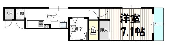 シェルコート金山 間取り図