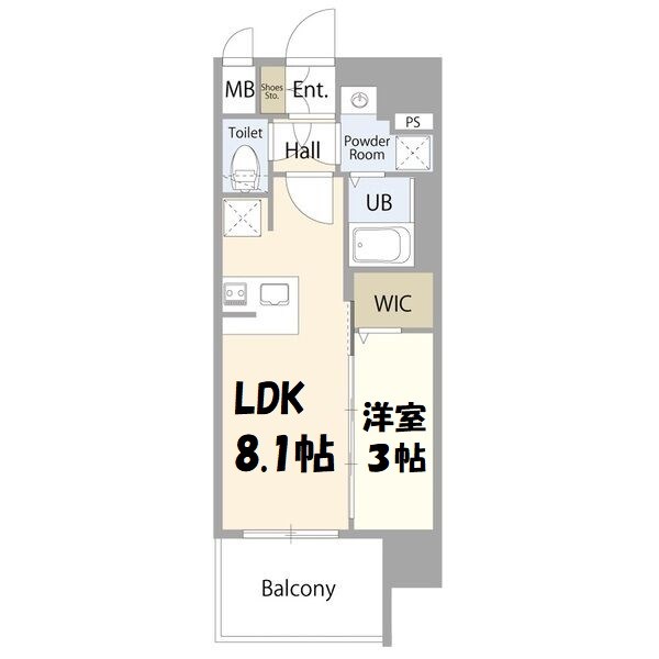 エスリード葵広小路通 間取り図