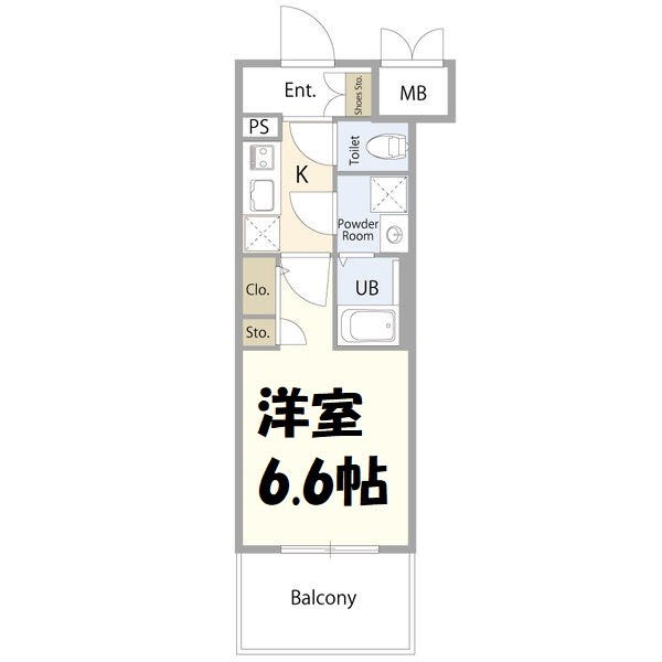 エスリード葵広小路通 間取り図