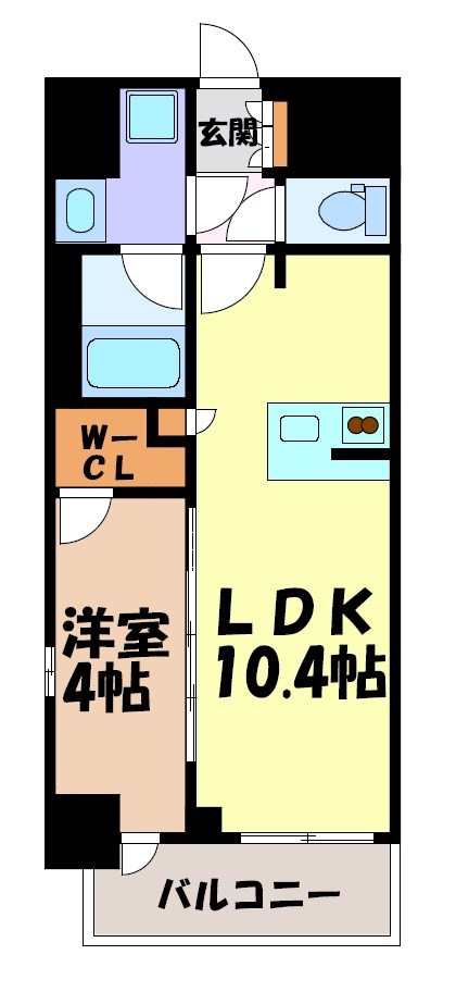 プレサンスロジェ車道駅前SOUTH 間取り図