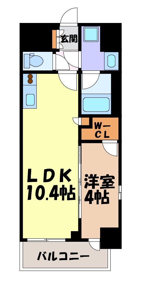 プレサンスロジェ車道駅前SOUTH 間取り図