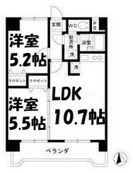 シャトーMURASEＶ 間取り図