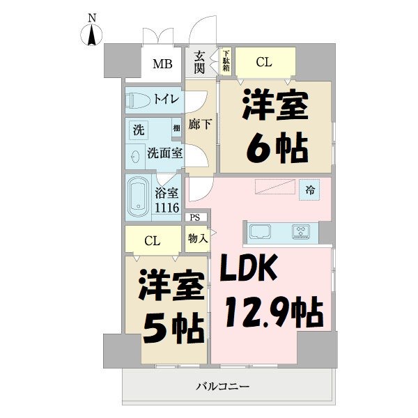 プロシード池下 間取り図