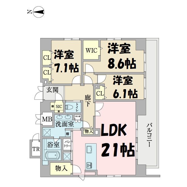 プロシード池下 間取り図