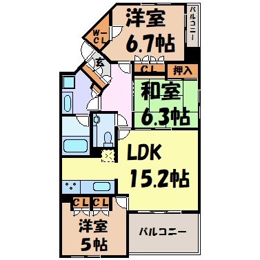 アップルパレス丸の内 間取り図