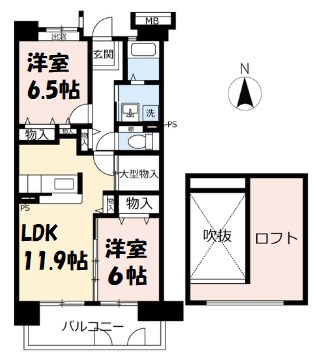 アーバニア主税町 間取り図